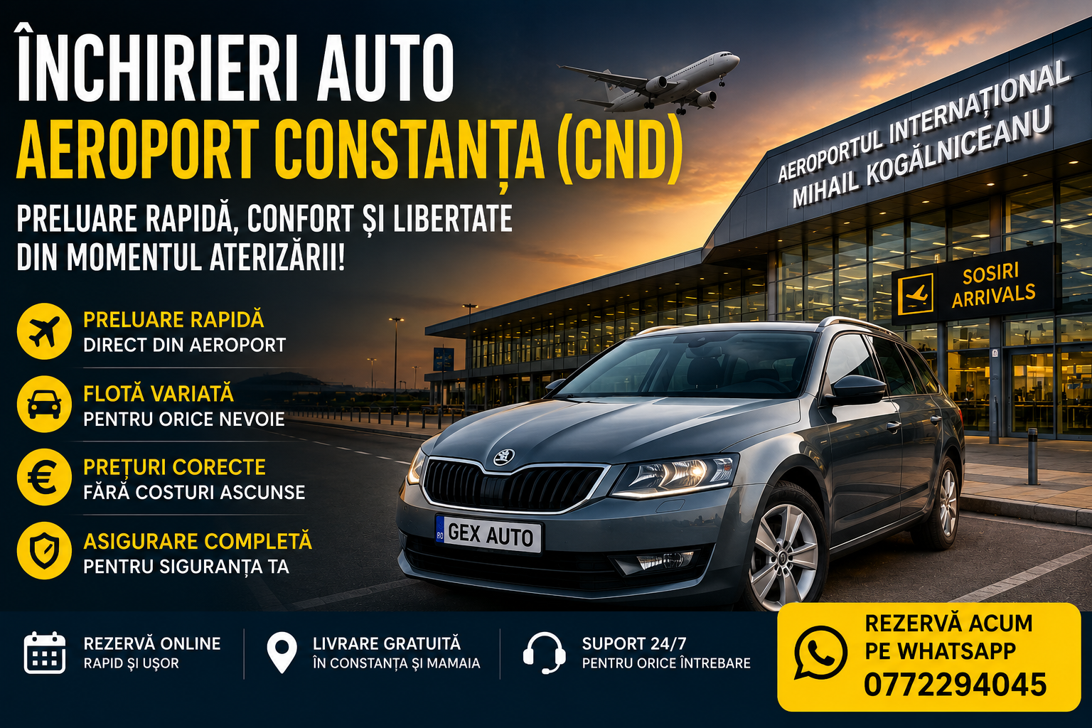 inchirieri auto aeroport